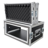 4U Vertical Shockproof Effects Rack 14" Depth Rail to Rail with Handles