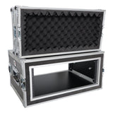 4U Vertical Shockproof Effects Rack 14" Depth Rail to Rail with Handles