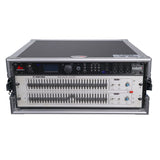 4U Space Amp Rack Mount ATA Style Flight Case 19 In. Depth