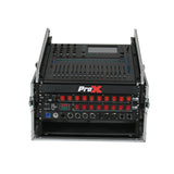 13U Top Mixer 6U Front Rack Combo Flight Case with Removable Sliding Laptop Shelf