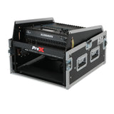 13U Top Mixer 6U Front Rack Combo Flight Case with Removable Sliding Laptop Shelf