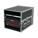13U Top Mixer 6U Front Rack Combo Flight Case with Removable Sliding Laptop Shelf