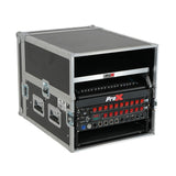13U Top Mixer 6U Front Rack Combo Flight Case with Removable Sliding Laptop Shelf