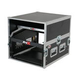 13U Top Mixer 6U Front Rack Combo Flight Case with Removable Sliding Laptop Shelf