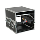 13U Top Mixer 6U Front Rack Combo Flight Case with Removable Sliding Laptop Shelf