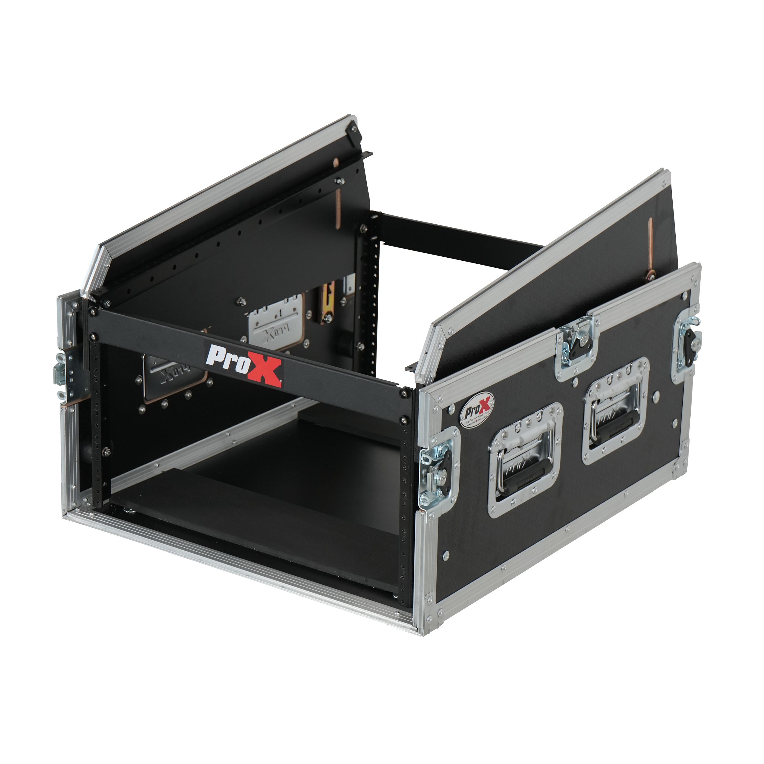 13U Top Mixer 6U Front Rack Combo Flight Case with Removable Sliding Laptop Shelf