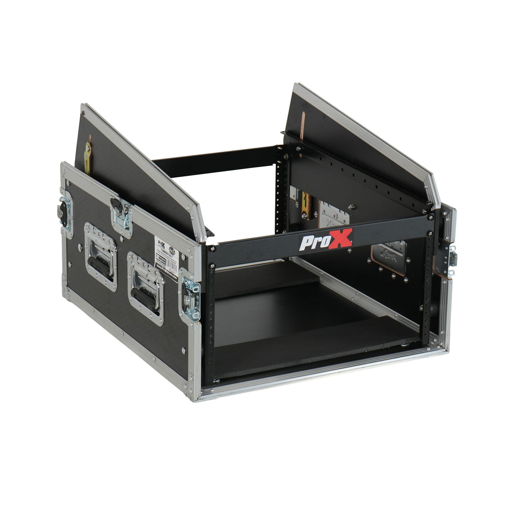13U Top Mixer 6U Front Rack Combo Flight Case with Removable Sliding Laptop Shelf