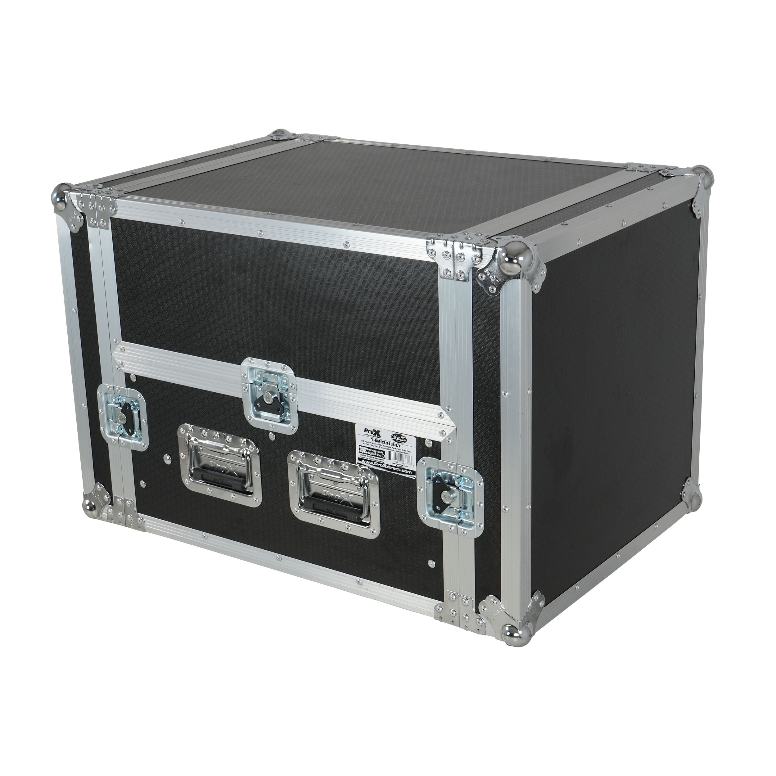 13U Top Mixer 6U Front Rack Combo Flight Case with Removable Sliding Laptop Shelf