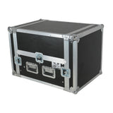 13U Top Mixer 6U Front Rack Combo Flight Case with Removable Sliding Laptop Shelf