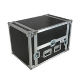 13U Top Mixer 6U Front Rack Combo Flight Case with Removable Sliding Laptop Shelf