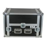 13U Top Mixer 6U Front Rack Combo Flight Case with Removable Sliding Laptop Shelf