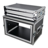 6U Vertical Shockproof Effects Rack 14" Depth Rail to Rail with Handles
