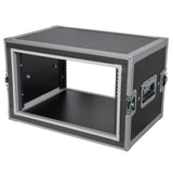 6U Vertical Shockproof Effects Rack 14" Depth Rail to Rail with Handles
