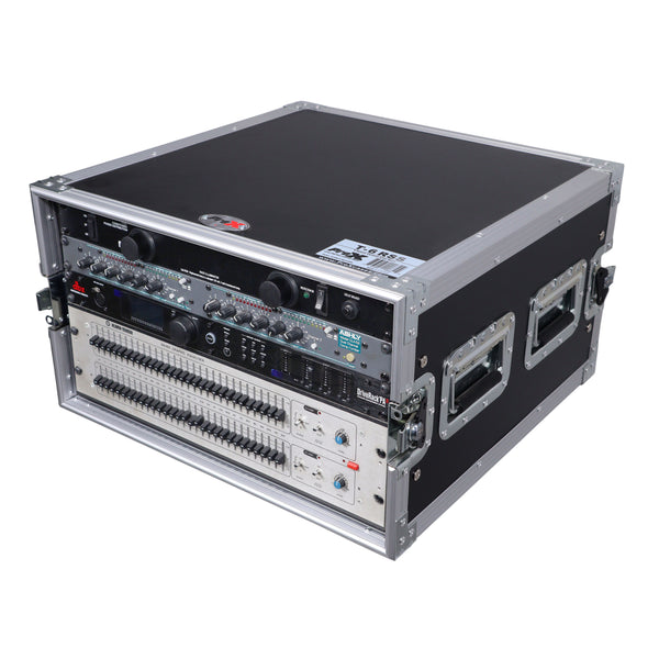 6U Space Amp Rack Mount ATA Flight Case 19" Depth