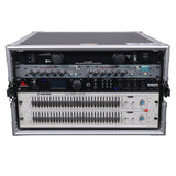 6U Space Amp Rack Mount ATA Flight Case 19" Depth