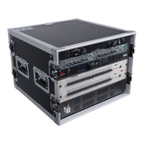8U Space Amp Rack Mount ATA Flight Case 19" Depth