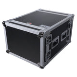 8U Space Amp Rack Mount ATA Flight Case 19" Depth
