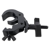 Set of 4 Aluminum Self-Locking M10 Clamp with Big Wing Knob for 2" Truss Tube Capacity 330 lbs. Black Finish