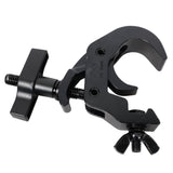 Set of 4 Aluminum Self-Locking M10 Clamp with Big Wing Knob for 2" Truss Tube Capacity 330 lbs. Black Finish
