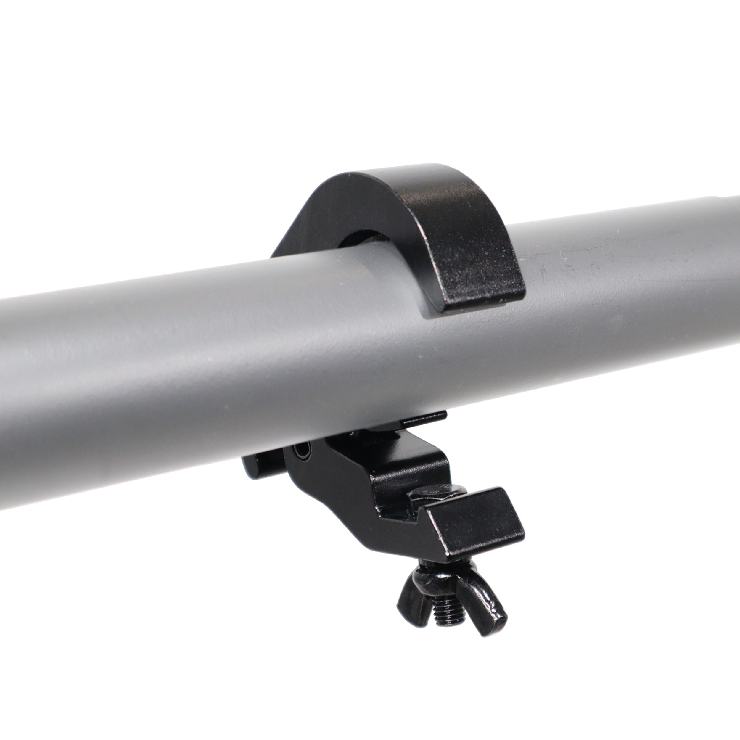 Set of 4 Aluminum Self-Locking M10 Clamp with Big Wing Knob for 2" Truss Tube Capacity 330 lbs. Black Finish