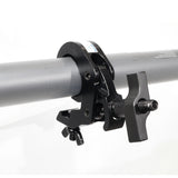 T-C12H-BLK Self-Locking M10 Clamp w/ Big Wing for 2" Truss Tube Capacity 330 lbs. — Aluminum