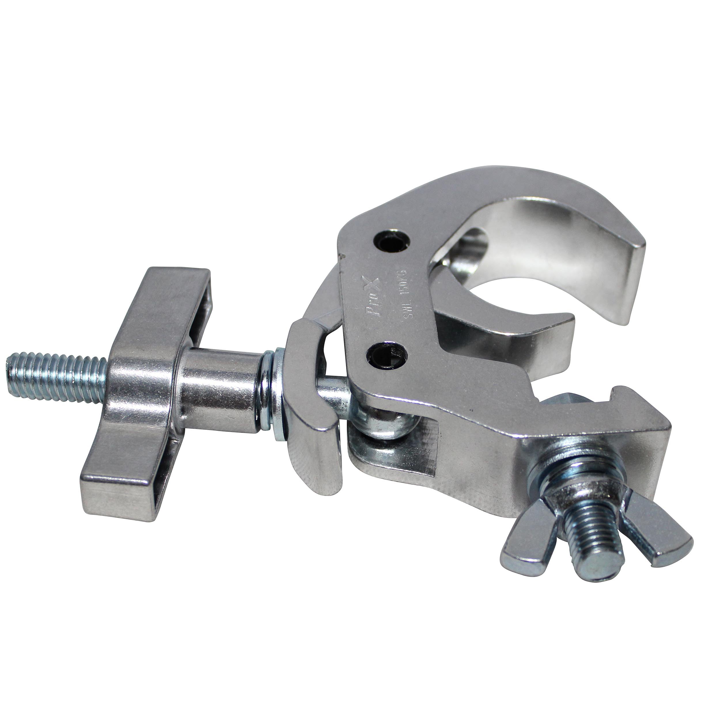 Aluminum Self-Locking M10 Clamp with Big Wing Knob for 2" Truss Tube Capacity 330 lbs.
