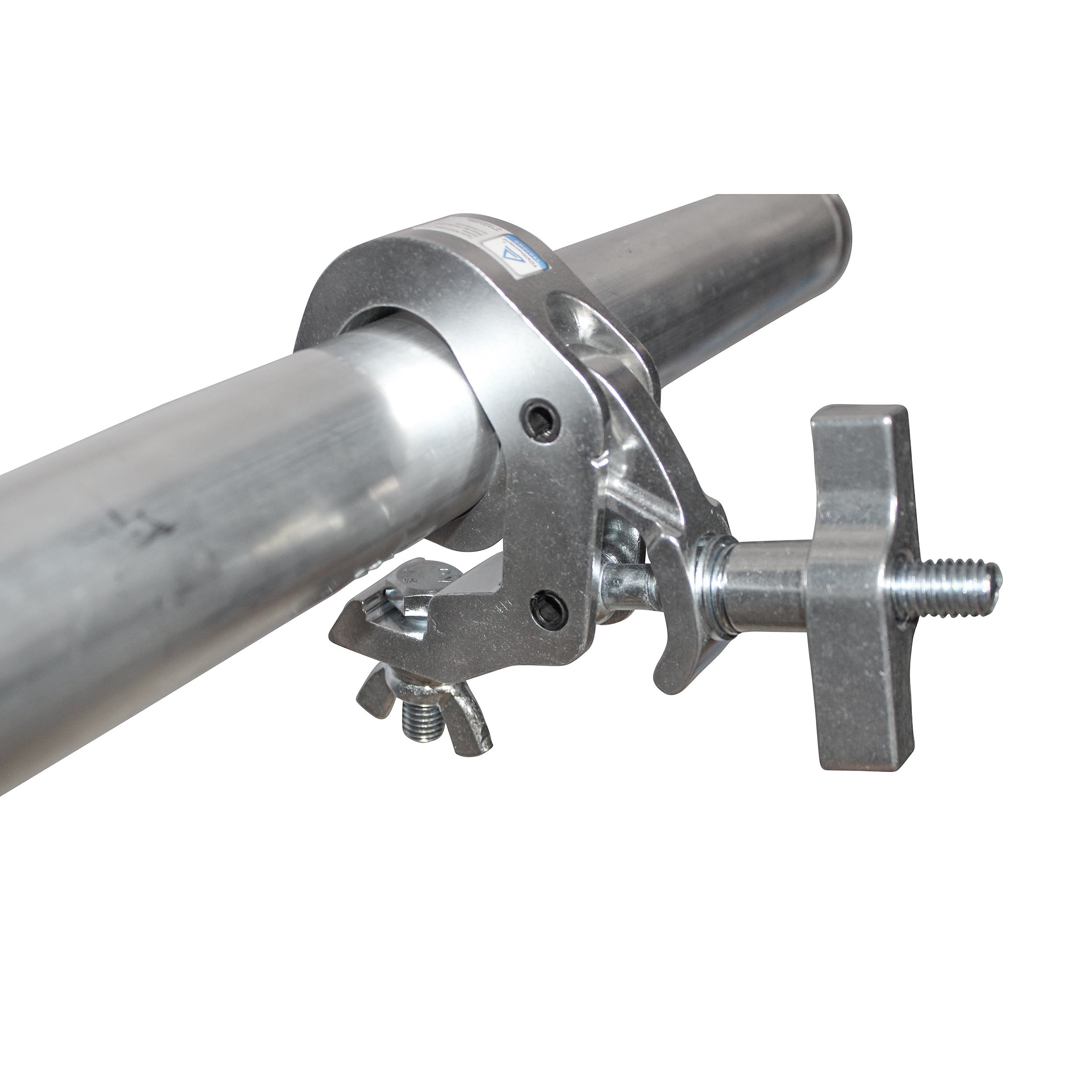 Aluminum Self-Locking M10 Clamp with Big Wing Knob for 2" Truss Tube Capacity 330 lbs.