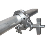 Aluminum Self-Locking M10 Clamp with Big Wing Knob for 2" Truss Tube Capacity 330 lbs.