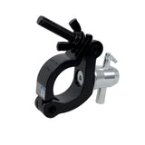 Aluminum Side Entry M10 Clamp with Reversed Elbow Half Conical for 2" Truss Tube Capacity 661 lbs Black Finish