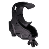 Aluminum Hook Style M10 Clamp with Big Wing Knob for 2" Truss Tube Capacity 45 Lbs. Black Finish