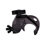 Aluminum Hook Style M10 Clamp with Big Wing Knob for 2" Truss Tube Capacity 45 Lbs. Black Finish