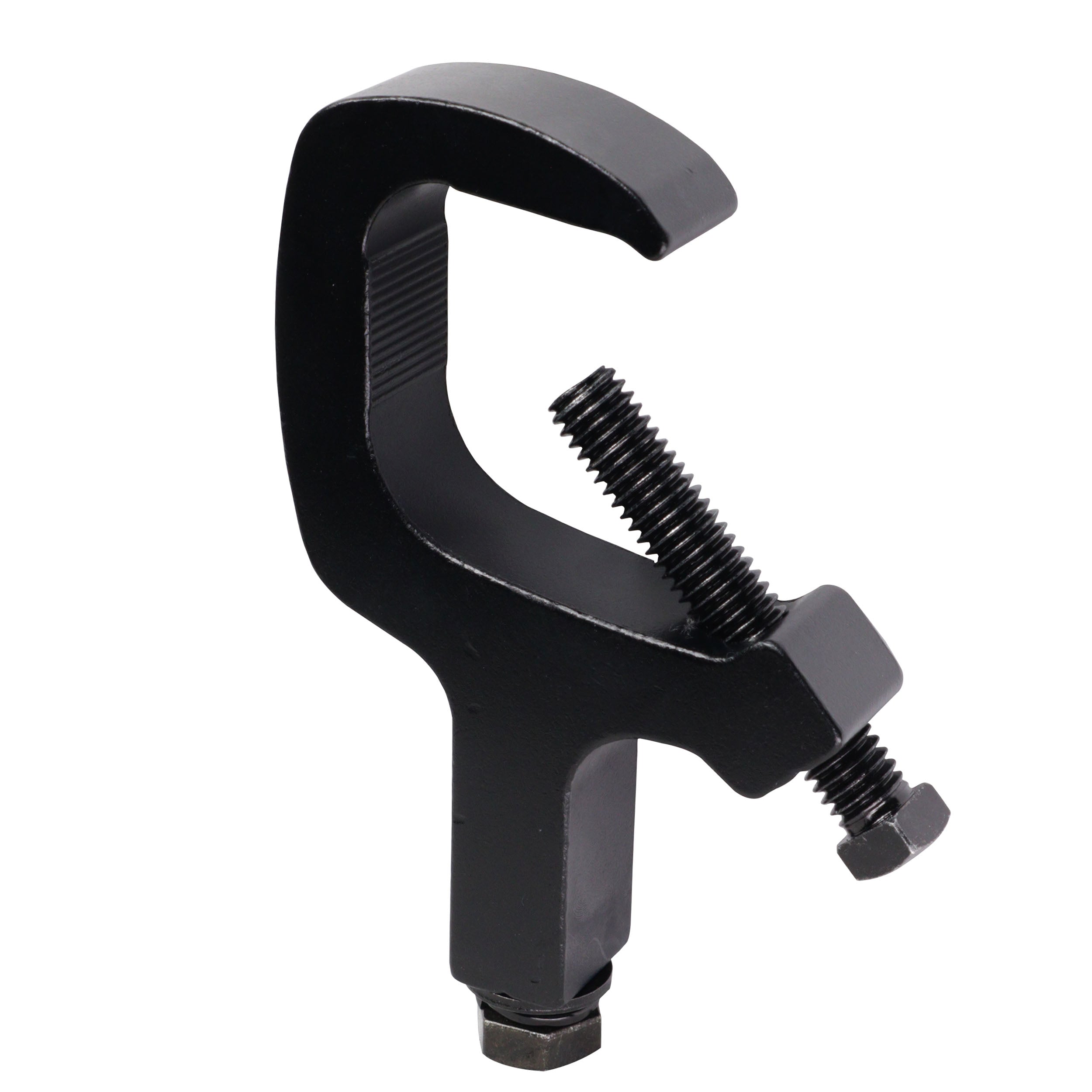 Aluminum C-Clamp for 1.5 to 2" Truss Tube Capacity 330 lbs. Black Finish