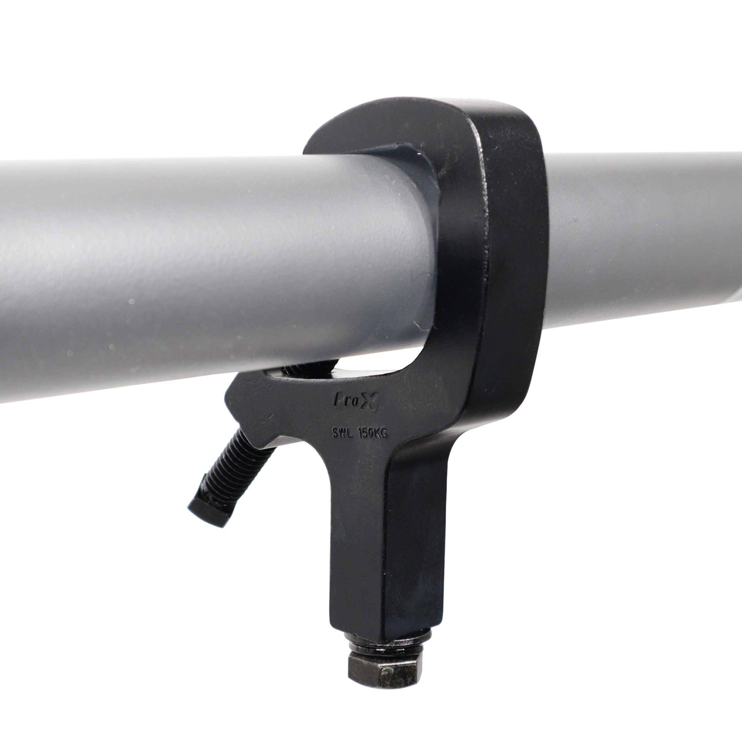 Aluminum C-Clamp for 1.5 to 2" Truss Tube Capacity 330 lbs. Black Finish