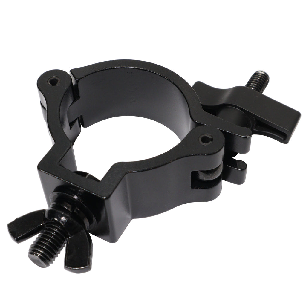 Aluminum Slim M10 O-Clamp with Big Wing Knob for 2" Truss Tube Capacity 165 lbs. Black Finish