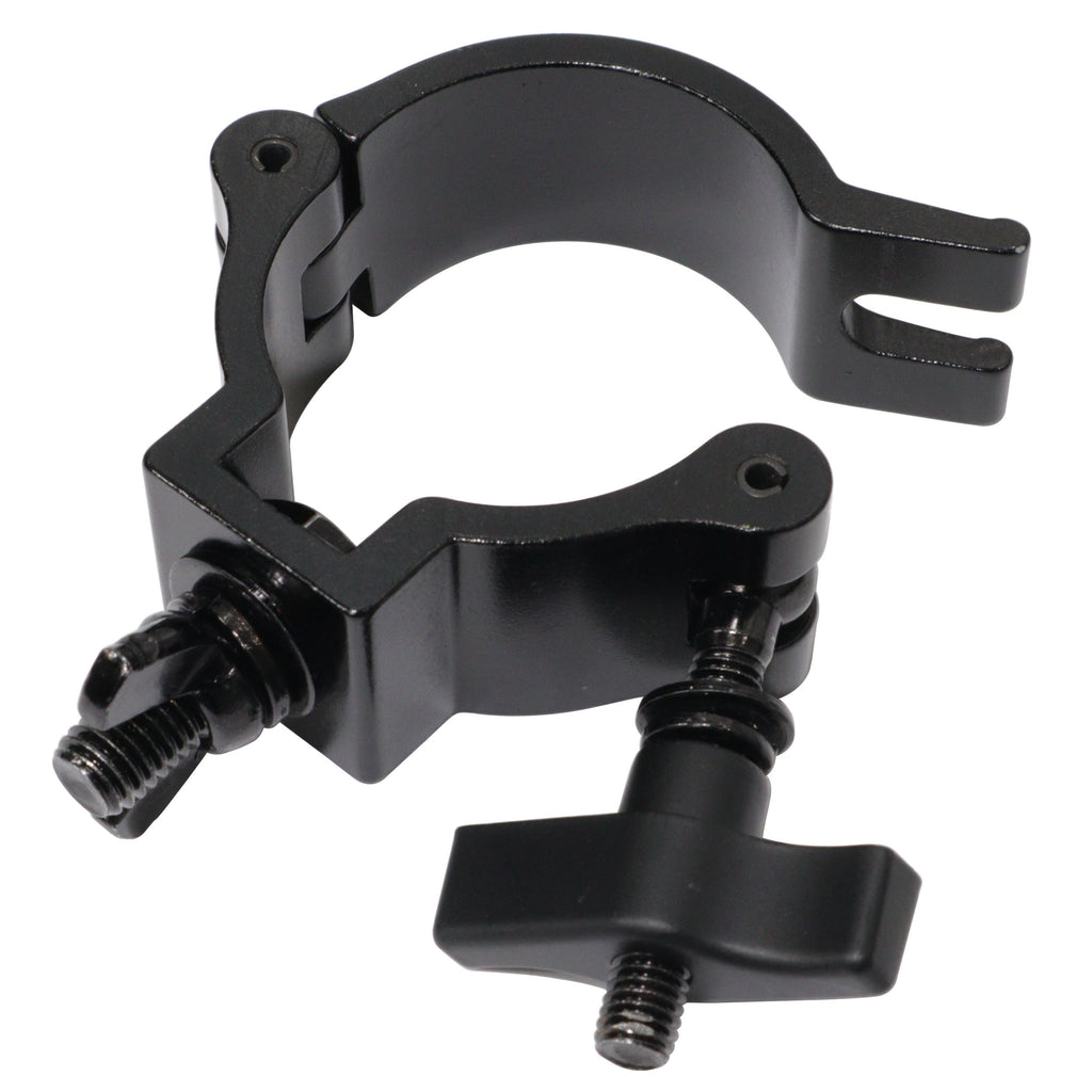 Aluminum Slim M10 O-Clamp with Big Wing Knob for 2" Truss Tube Capacity 165 lbs. Black Finish