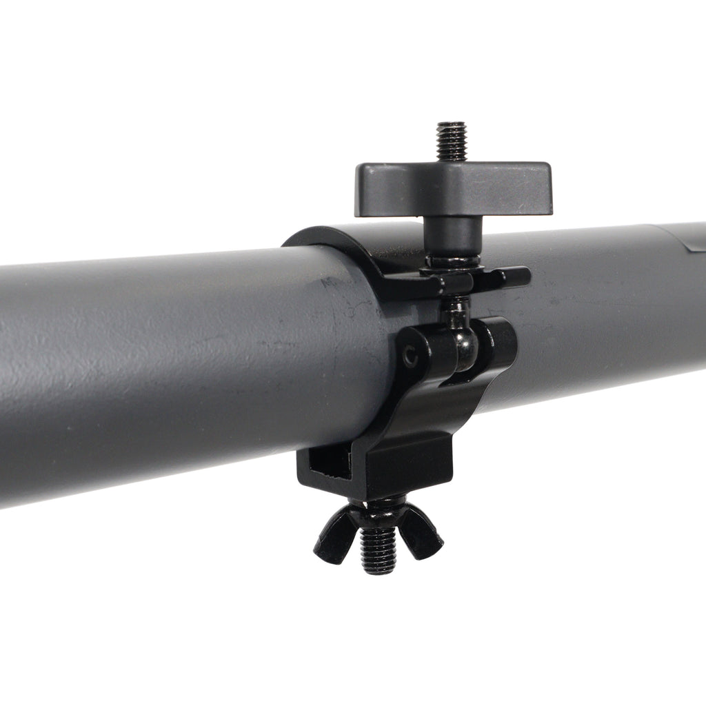 Aluminum Slim M10 O-Clamp with Big Wing Knob for 2" Truss Tube Capacity 165 lbs. Black Finish