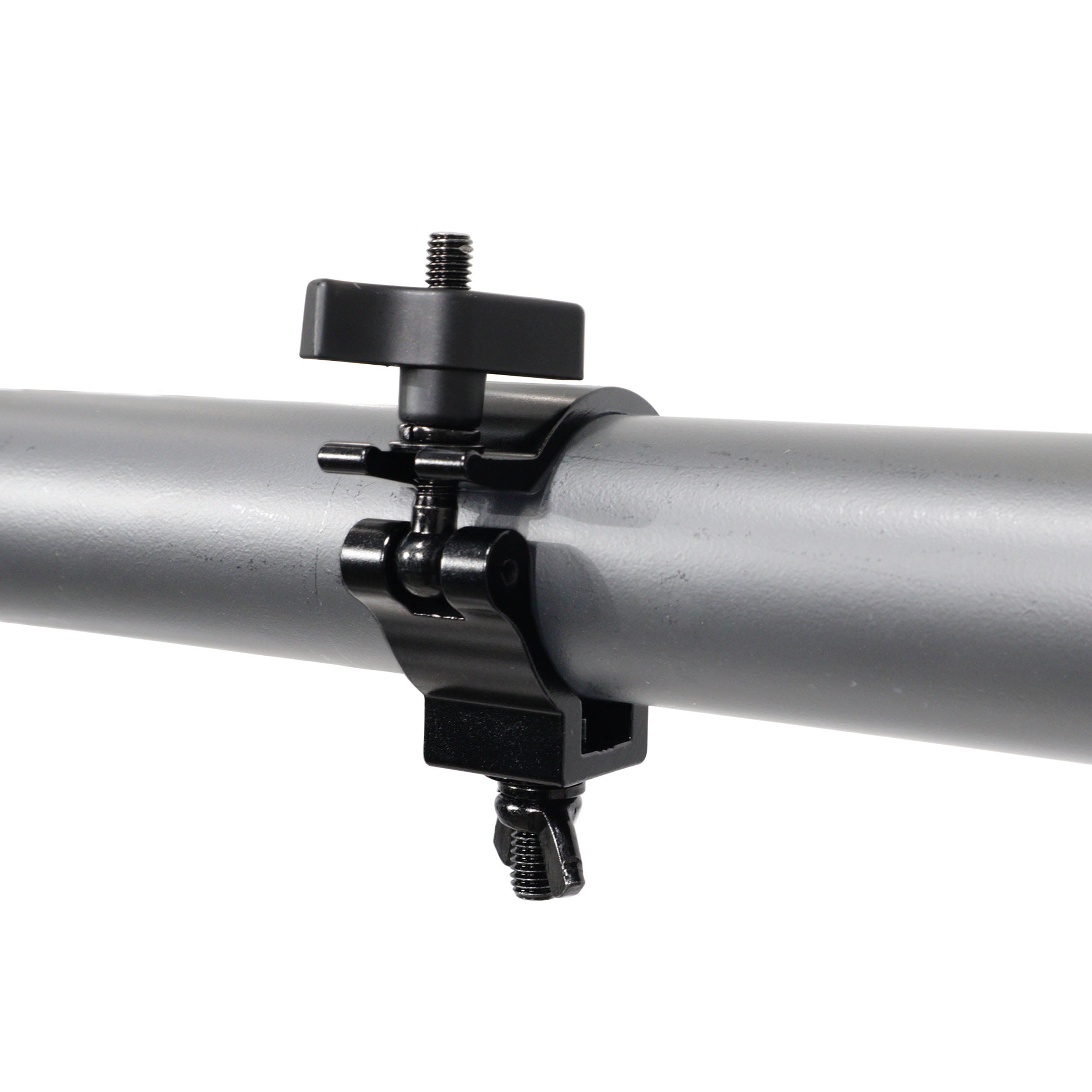 Aluminum Slim M10 O-Clamp with Big Wing Knob for 2" Truss Tube Capacity 165 lbs. Black Finish