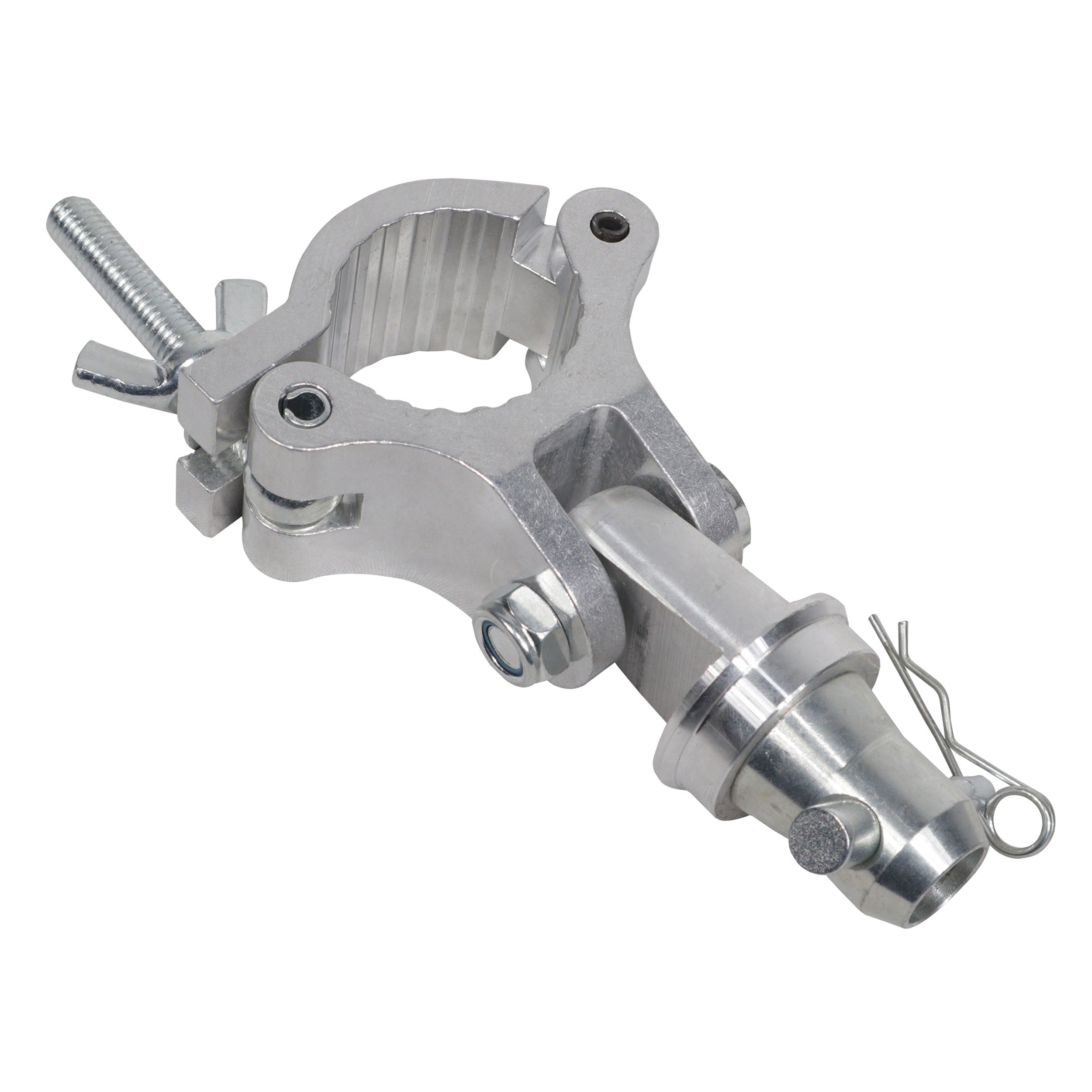 Aluminum Pro M10 Truss Clamp with Hinge Adjustable 180 Degree Half Coupler