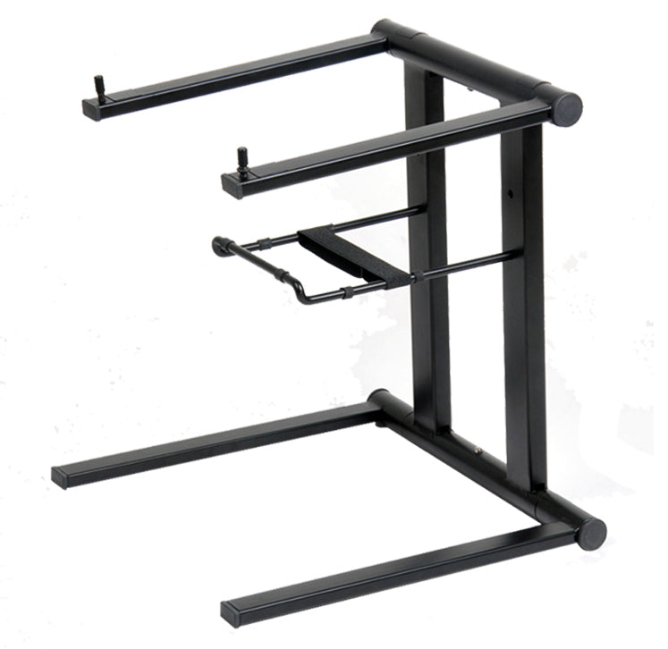 XO DJ Foldable Laptop Stand with Adjustable Shelf & Carrying Bag - BLACK