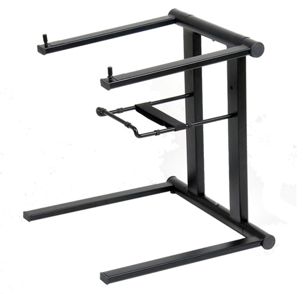 XO DJ Foldable Laptop Stand with Adjustable Shelf & Carrying Bag - BLACK