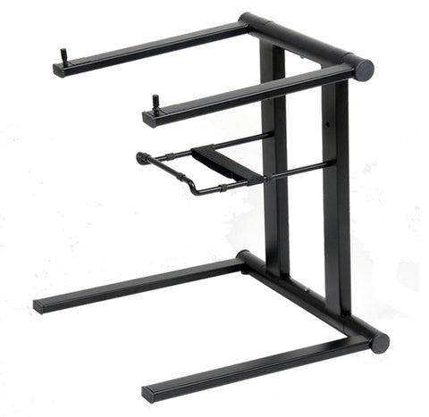 XO DJ Foldable Laptop Stand with Adjustable Shelf & Carrying Bag - BLACK