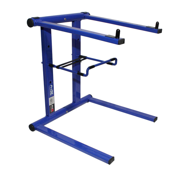 XO DJ Foldable Laptop Stand with Adjustable Shelf & Carrying Bag - BLUE