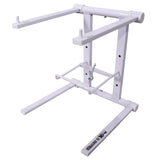 XO DJ Foldable Laptop Stand with Adjustable Shelf & Carrying Bag - WHITE