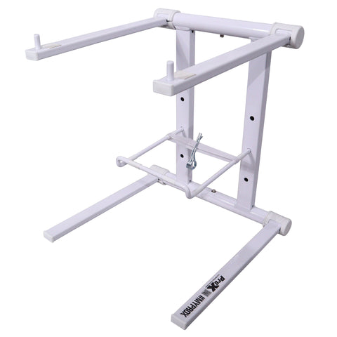 XO DJ Foldable Laptop Stand with Adjustable Shelf & Carrying Bag - WHITE