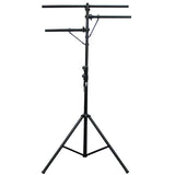 Height Adjustable DJ Lighting Stand with (2) Side Bars – adjusts up to 12 Ft Height