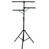 Height Adjustable DJ Lighting Stand with (2) Side Bars – adjusts up to 12 Ft Height