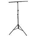 Lightweight Height Adjustable DJ Lighting Stand with Square T-Bar – adjusts up to 9 Ft Height