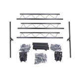 12 Ft Height Adjustable DJ Lighting Stand with (3) I-beam Sections – adjusts up to 12'H x 15'W
