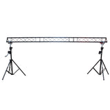 10-Feet Height Adjustable Portable Crank Lighting Stand System with included 2x T-Bars Triangle Truss for 5ft 10ft 15ft Width