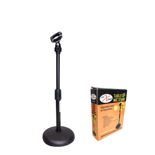 Desktop Microphone Stand with 6" Round Base